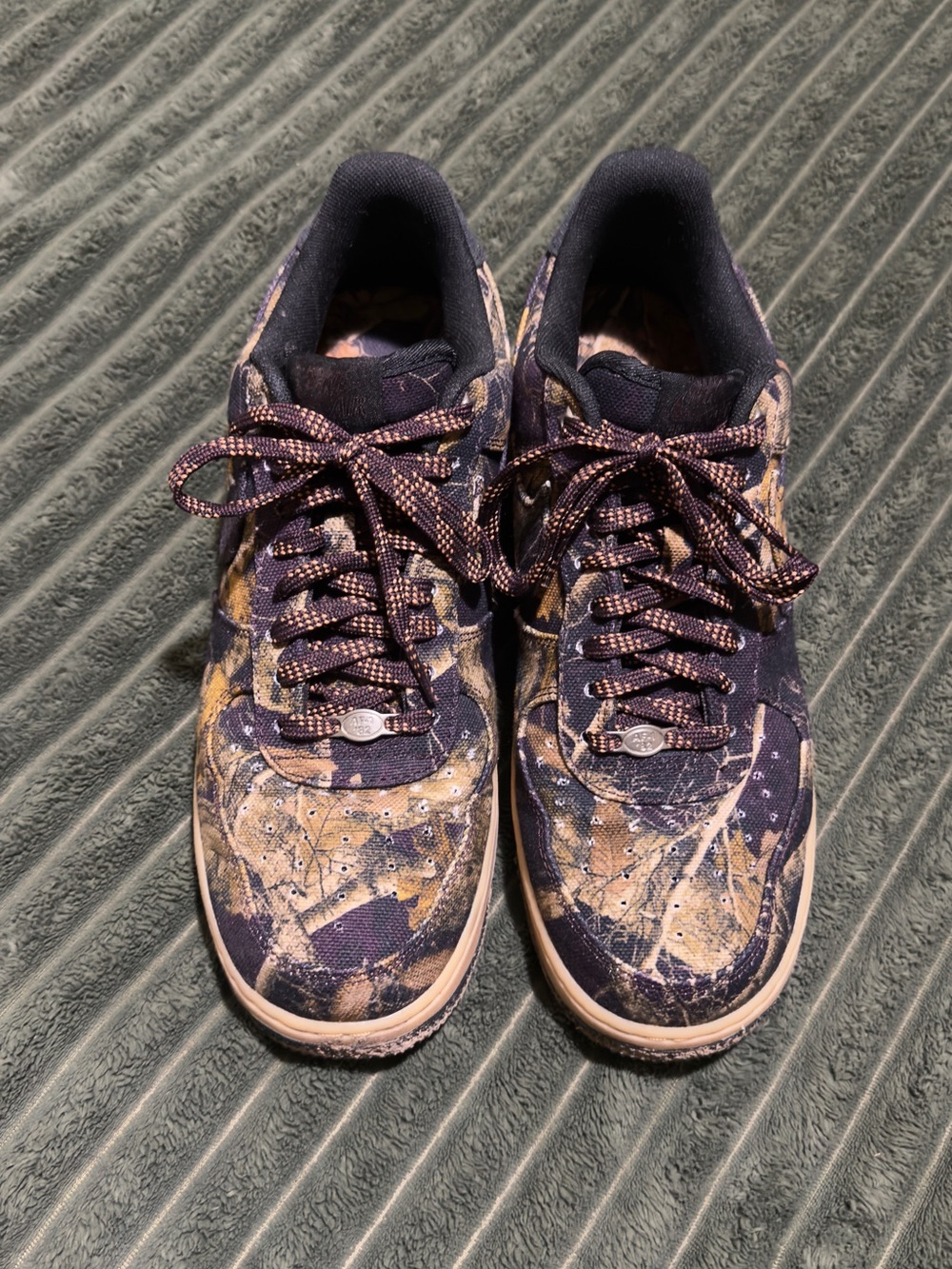 Men's Custom Camo and Tan Air Force Nike’s
